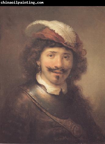 Govert flinck A young Man with a eathered cap and a gorgert (mk33)