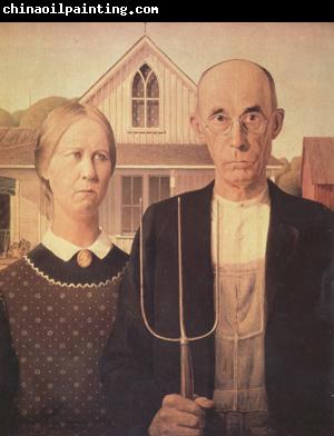 Grant Wood American Gothic (nn03)