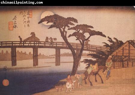 Hiroshige, Ando Moonlight,Nagakubo (nn03)