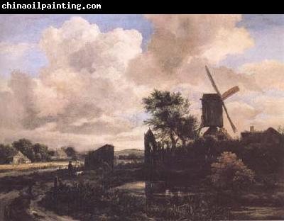 Jacob van Ruisdael Windmill by a Stream (mk25)