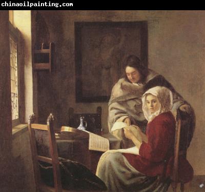 Jan Vermeer Girt interrupted at her music (mk30)