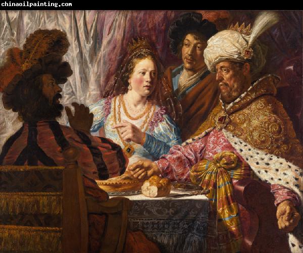 Jan lievens The Feast of Esther (mk33)