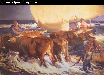 Joaquin Sorolla Beaching the Boat (Afternoon Sun) (nn02)