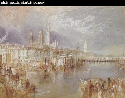 Joseph Mallord William Turner Rouen,looking up the Seine (mk31)