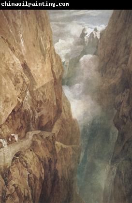 Joseph Mallord William Turner The passage of Mount St.Gothard,taken from the centre of the Teufels Broch Switzerland (mk31)