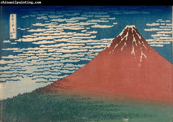 Katsushika Hokusai Mount Fuji in Clear Weather (nn03)