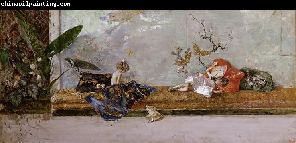 Marsal, Mariano Fortuny y The Children of the Painter in the Japanese Room (nn02)