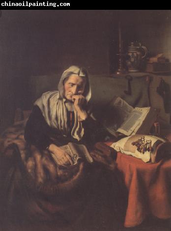 Nicolaes maes An old Woman asleep (mk33)