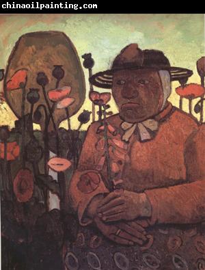 Paula Modersohn-Becker old Poorhouse Woman with a Glass Bottle (nn03)