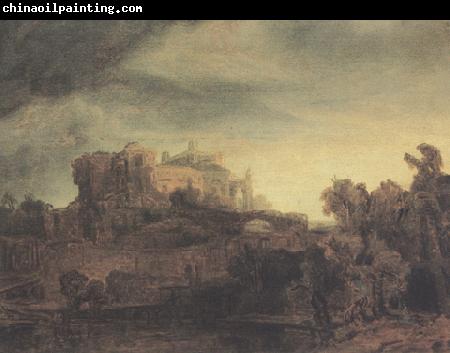 REMBRANDT Harmenszoon van Rijn Lanscape (mk33)