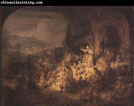 REMBRANDT Harmenszoon van Rijn Fohn the Baptist preaching (mk33)