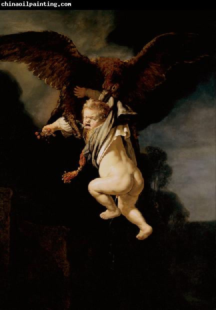 REMBRANDT Harmenszoon van Rijn The rape of Ganymede (mk33)