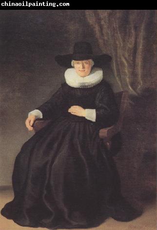 REMBRANDT Harmenszoon van Rijn portrait of Maria Bockenoolle (mk33)