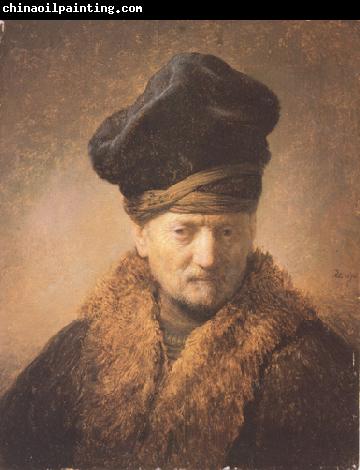 REMBRANDT Harmenszoon van Rijn Bust of an old man in a fur cap (mk33)