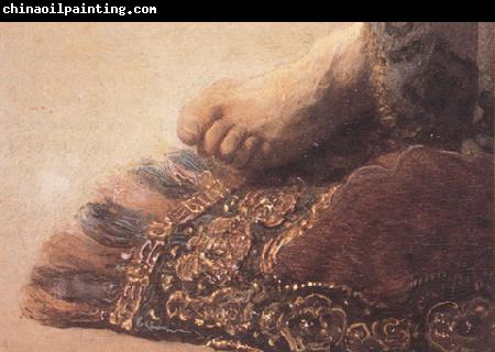 REMBRANDT Harmenszoon van Rijn Detail of Feremiab lamenting the Destrution of Ferusalem (mk33)