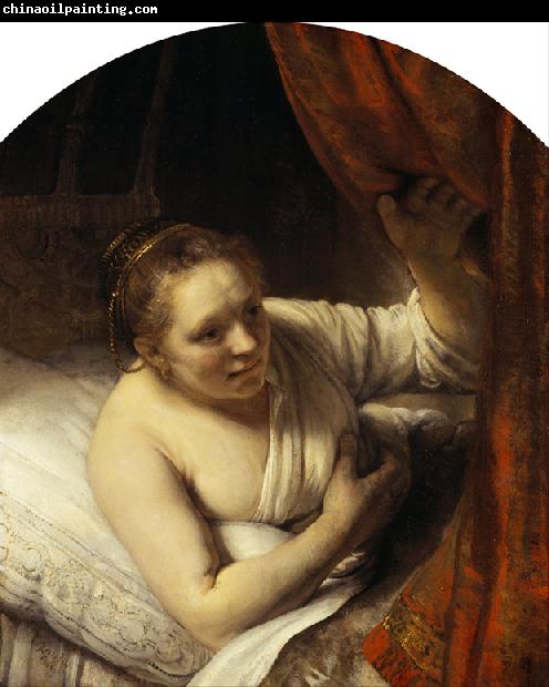 REMBRANDT Harmenszoon van Rijn A young Woman in Bed 9mk33)