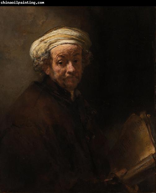 REMBRANDT Harmenszoon van Rijn Self-portrait as the Apostle Paul  (mk33)