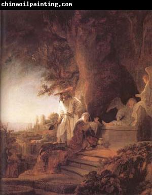 REMBRANDT Harmenszoon van Rijn Christ and St Mary Magdalene at the Tomb (mk25)