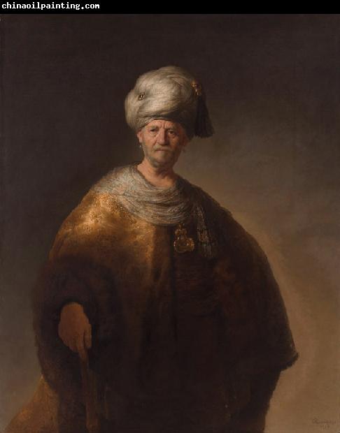 REMBRANDT Harmenszoon van Rijn A Man in oriental dress known as