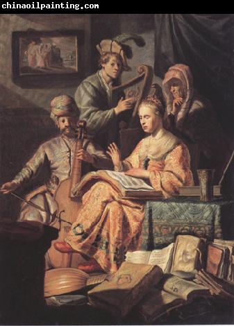 REMBRANDT Harmenszoon van Rijn Musical company (mk33)