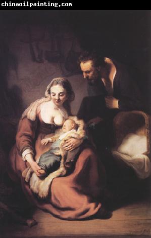 REMBRANDT Harmenszoon van Rijn The holy family (mk33)