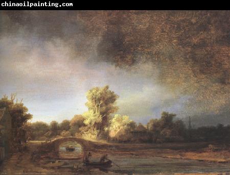 REMBRANDT Harmenszoon van Rijn Landscape with a Stone Bridge (mk33)