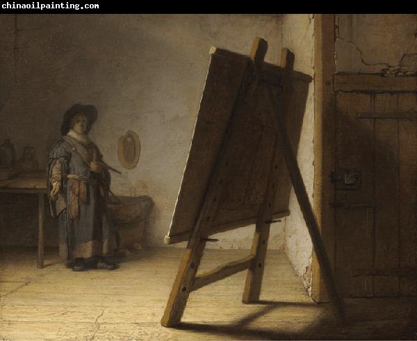 REMBRANDT Harmenszoon van Rijn The Artist in his studion (mk33)