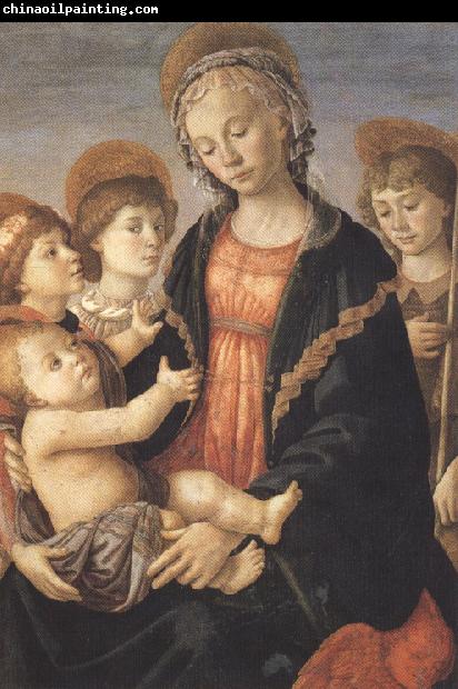 Sandro Botticelli Madonna and Child with St John and two Saints (mk36)