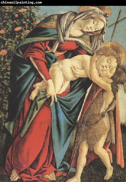 Sandro Botticelli Madonna and Child with the Young St john or Madonna of the Rose Garden (mk36)