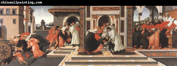 Sandro Botticelli Last miracle child revived by the Deacons Eugenius and Crescentius (mk36)