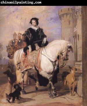 Sir Edwin Landseer Queen Victoria on Horseback (mk25