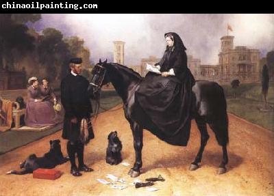 Sir Edwin Landseer Queen Victoria at Osborne House (mk25)