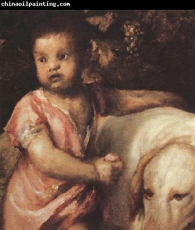 Titian The Child with the dogs (mk33)