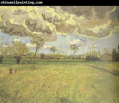 Vincent Van Gogh Landscape under a Stormy Sky (nn04)