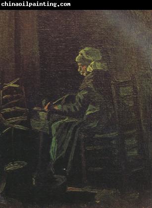 Vincent Van Gogh Peasant Woman at the Spinning Wheel (nn04)