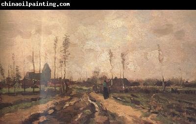 Vincent Van Gogh Landscape with Church and Farms (nn040