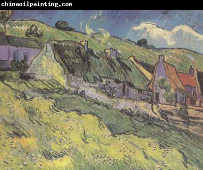 Vincent Van Gogh Thatched Cottages (nn04)