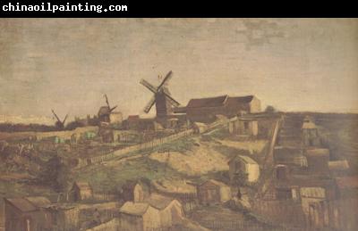 Vincent Van Gogh View of Montmartre with Windmills (nn04)