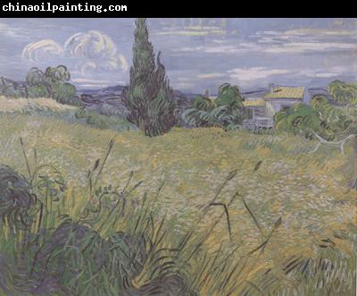 Vincent Van Gogh Green Wheat Field with Cypress (nn04)