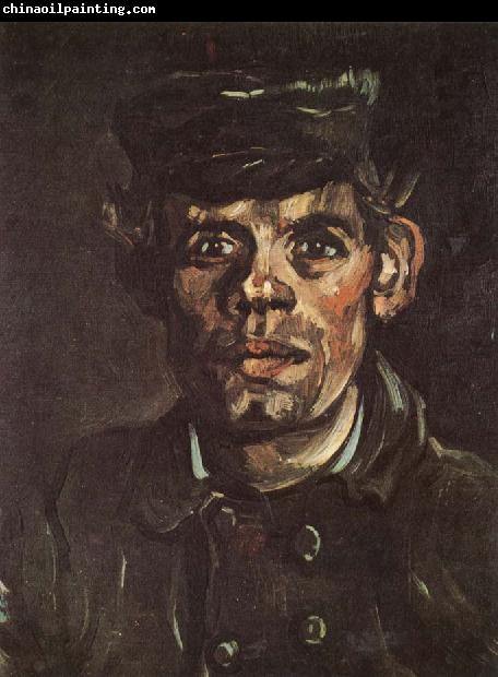 Vincent Van Gogh Head of a Young Peasant in a Peaken Cap (nn04)