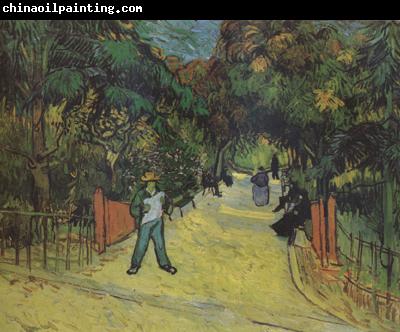 Vincent Van Gogh Entrance to thte Public Park in Arles (nn04)