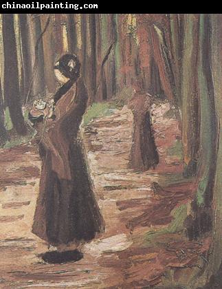 Vincent Van Gogh Tow Women in the Woods (nn04)