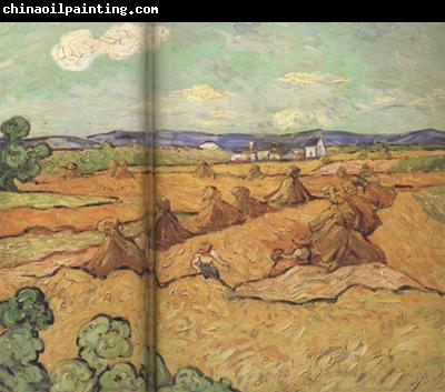 Vincent Van Gogh Wheat Stacks with Reaper (nn04)