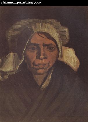 Vincent Van Gogh Head of a Peasant Woman with White Cap (nn04)