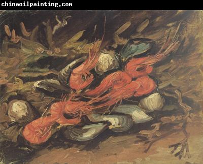 Vincent Van Gogh Still life wtih Mussels and Shrimps (nn04)