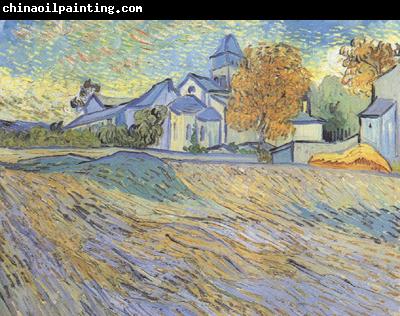 Vincent Van Gogh View of the Church of Saint-Paul de-Mausole (nn04)