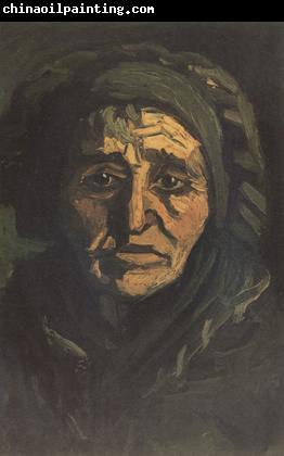 Vincent Van Gogh Head of a Peasant Woman with Dard Cap (nn014)