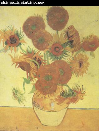 Vincent Van Gogh Still life:Vast with Fourteen Sunflowers (nn04)