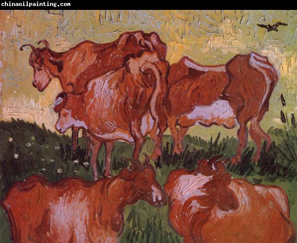 Vincent Van Gogh Cows (nn04)