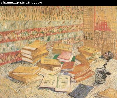 Vincent Van Gogh Still life with French Novels and a Rose (nn04)